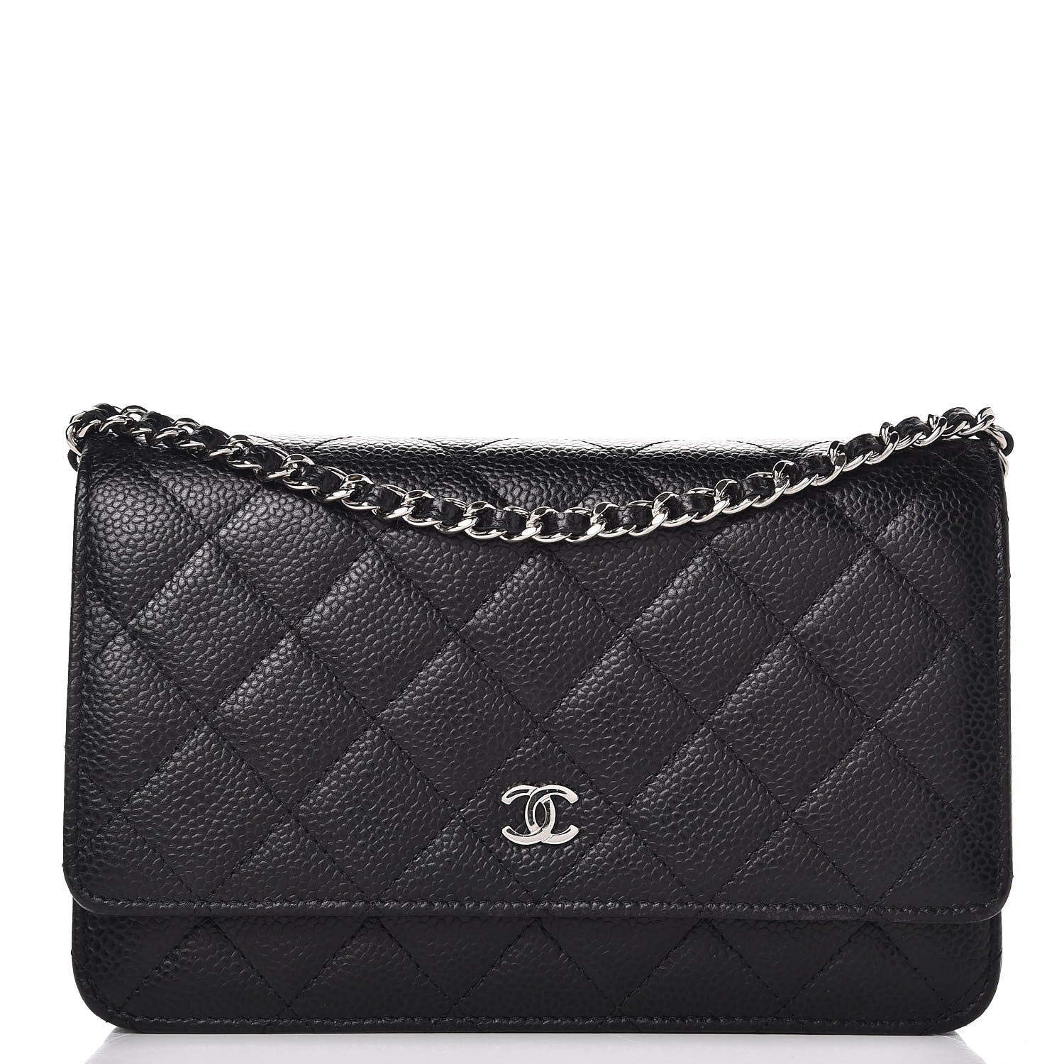 Chanel Caviar Quilted Wallet On Chain WOC Black 1 of 9