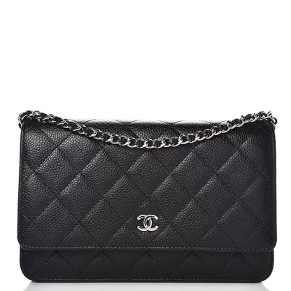Chanel Caviar Quilted Wallet On Chain WOC Black 1 of 9