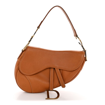 Christian Dior Calfskin Saddle Bag Tan 1 of 13