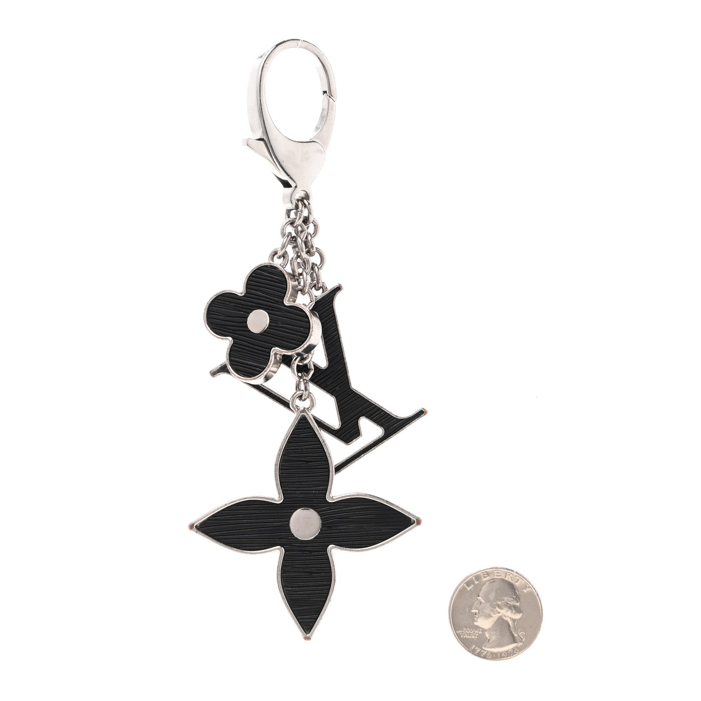 Electric Epi Fleur d'Epi Bag Charm Black