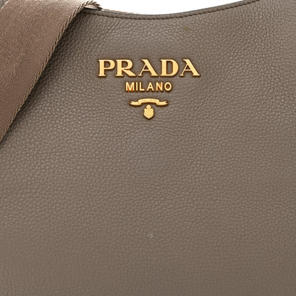 Prada Vitello Daino Messenger Hobo Argilla 9 of 16