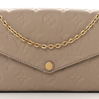 Louis Vuitton Empreinte Pochette Felicie Chain Wallet Tourterelle 11 of 15