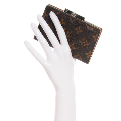 Louis Vuitton Monogram French Kiss Lock Coin Purse 2 of 7