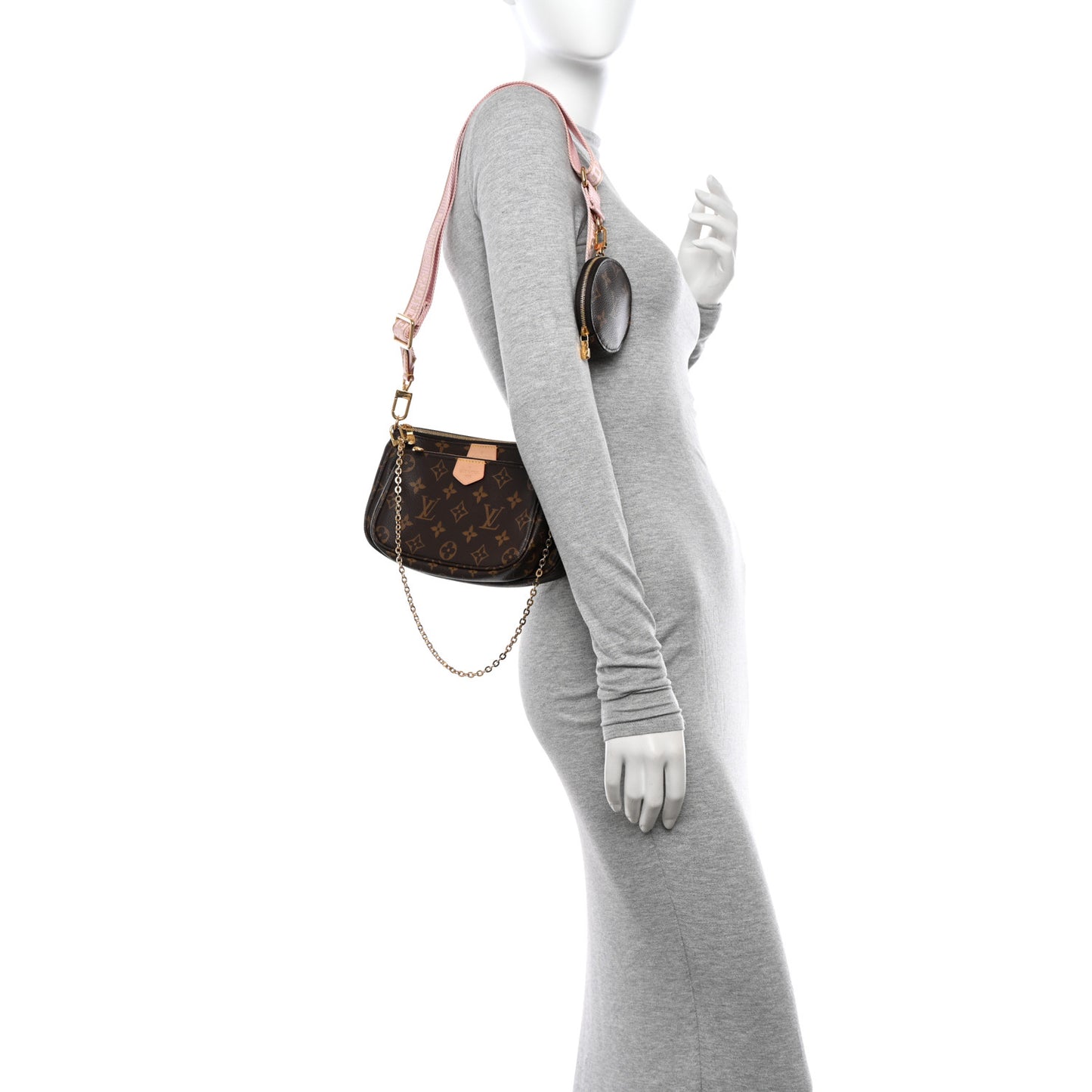 Monogram Multi Pochette Accessories Rose Clair