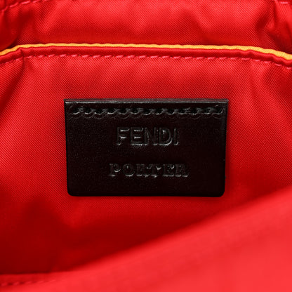 Fendi X PORTER Nylon Cuoio Roma Mini Phone Baguette Belt Bag Cardinale Fuoco 6 of 11