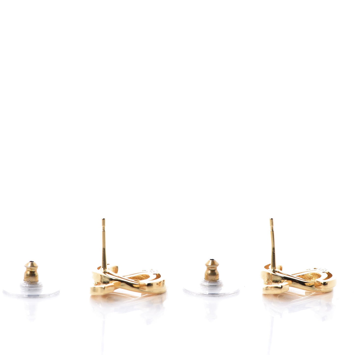Metal Obazine CC Earrings Gold