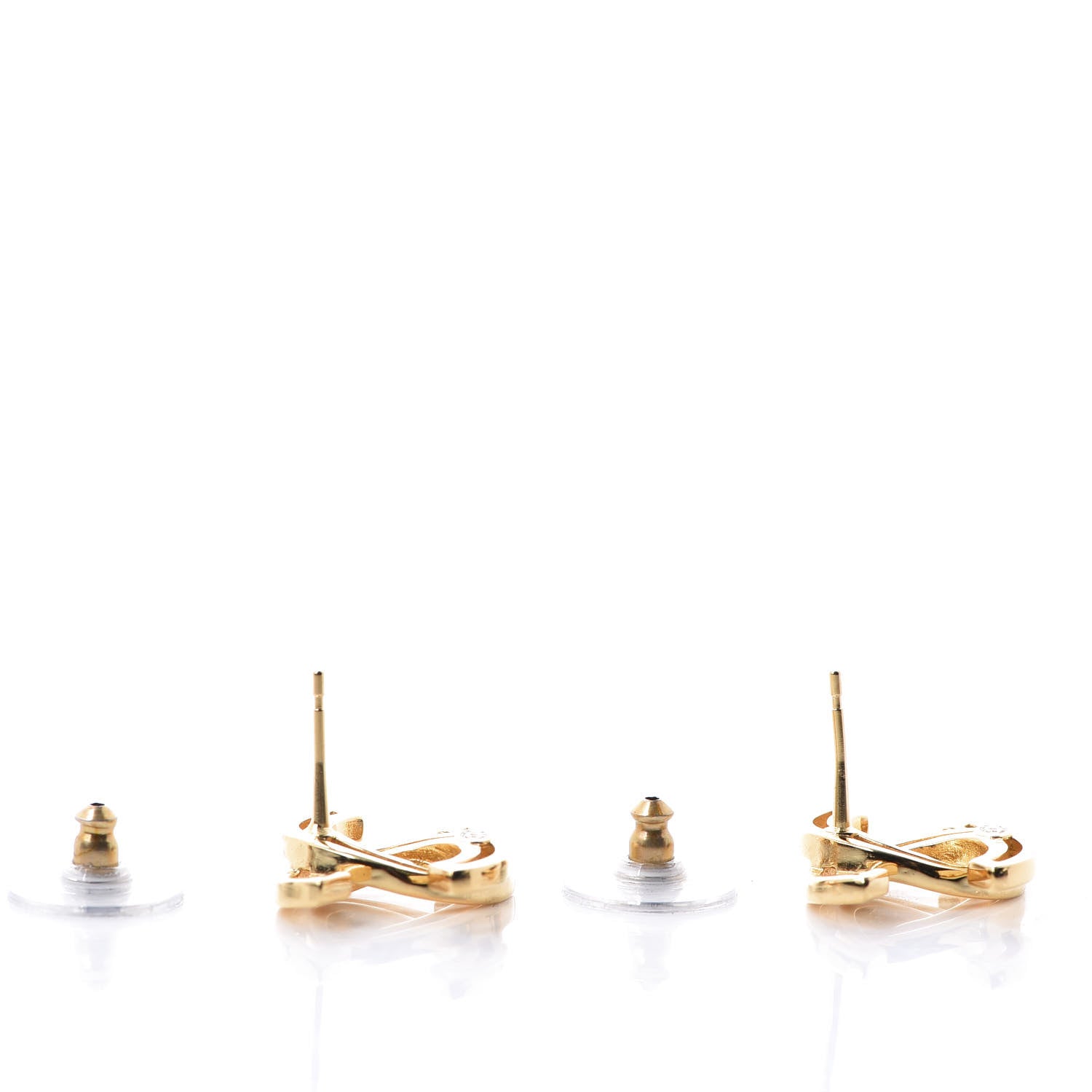 Chanel Metal Obazine CC Earrings Gold 4 of 5