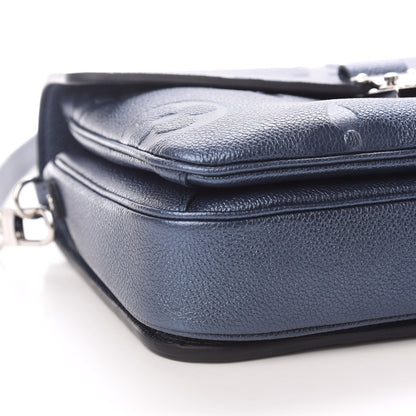 Louis Vuitton Metallic Empreinte Monogram Giant Pochette Metis Navy Nacre 7 of 8