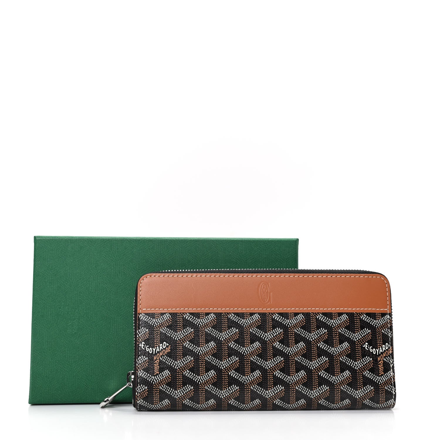 Goyard Goyardine Matignon Zip Around GM Wallet Black Gold 7 of 7