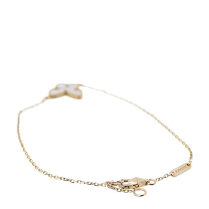 Van Cleef & Arpels 18K Yellow Gold Mother of Pearl Sweet Alhambra Butterfly Bracelet 3 of 7