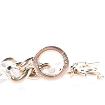 Chanel Glitter Resin CC Chain Bracelet Gold 4 of 4