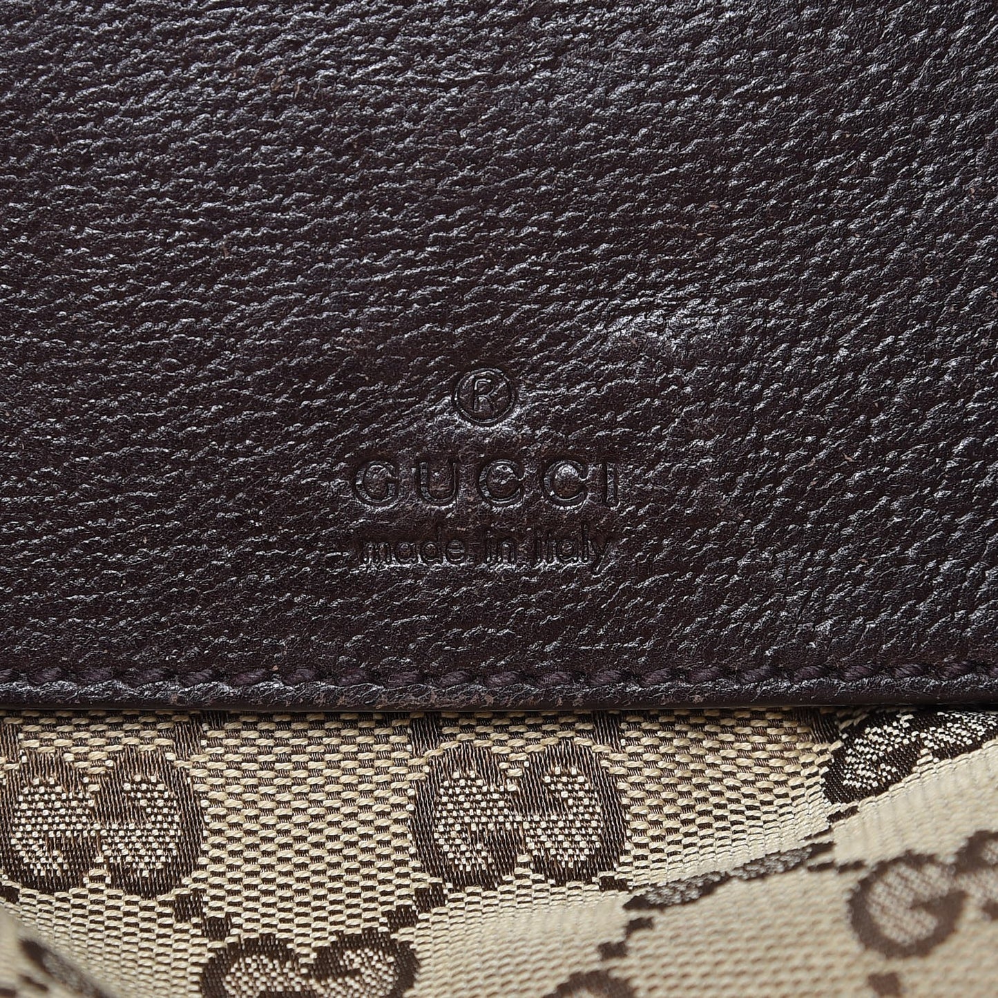 Monogram Web Belt Bag Dark Brown