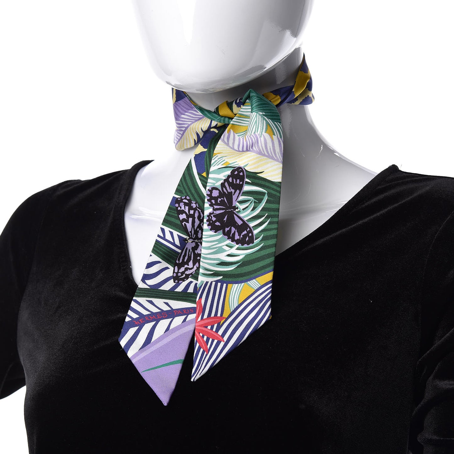 Silk Jaguar Quetzal Twilly Jaune Vert Mauve