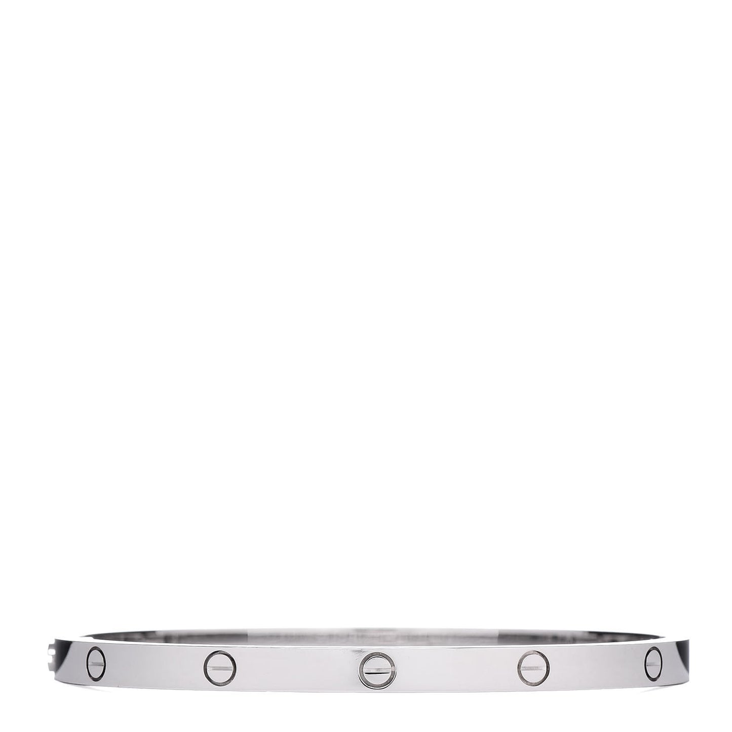 18K White Gold Small LOVE Bracelet 15