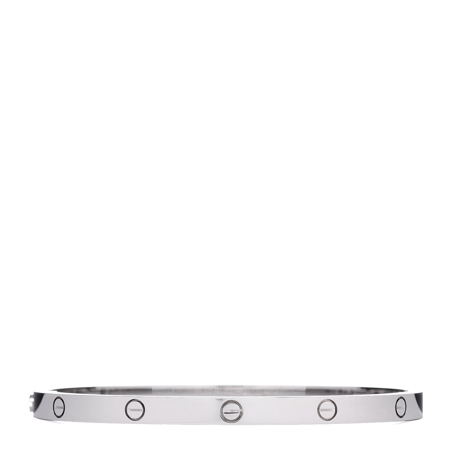 Cartier 18K White Gold Small LOVE Bracelet 15 3 of 5