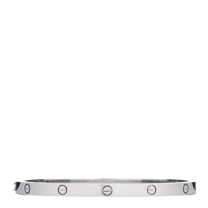 Cartier 18K White Gold Small LOVE Bracelet 15 3 of 5