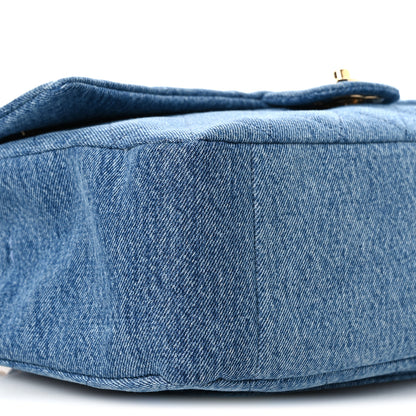 Chanel Denim Small Souplissimo Maxi Flap Blue 10 of 12