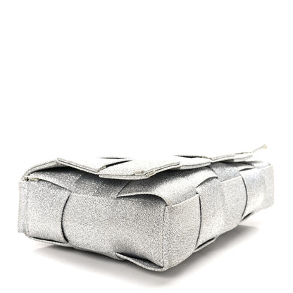 Bottega Veneta Webbing Maxi Intrecciato Cassette Bag Silver 4 of 10