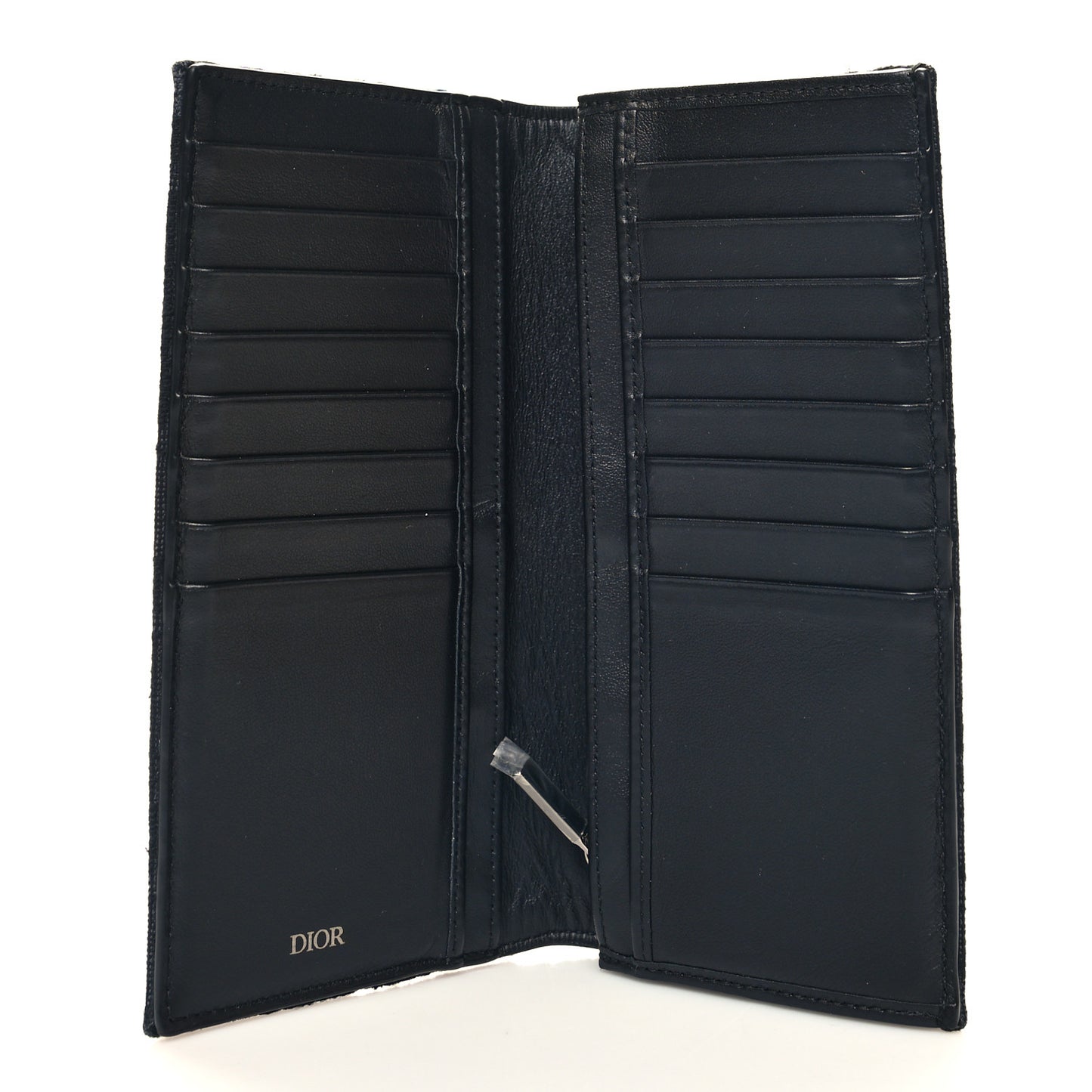 Oblique Vertical Wallet Black