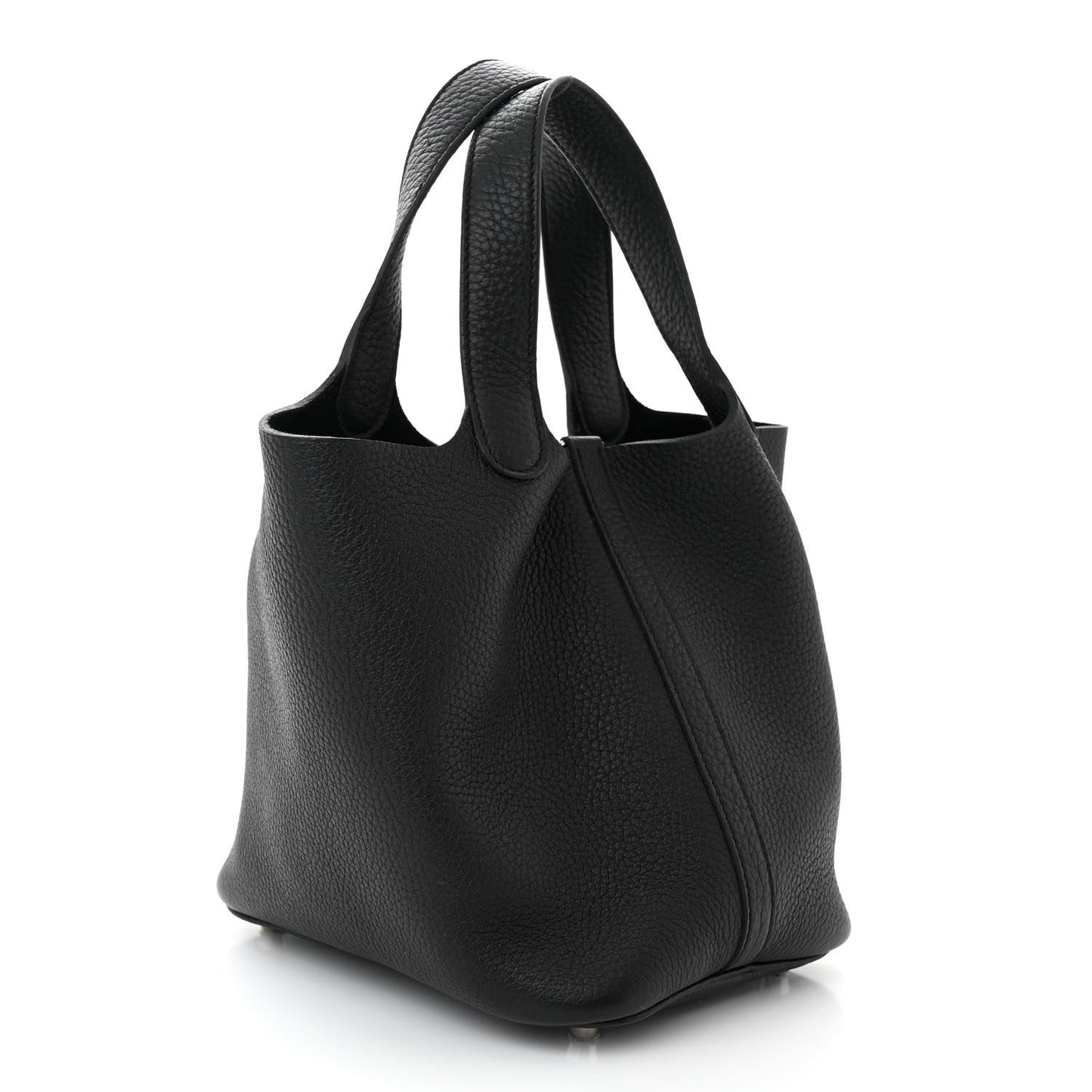 Taurillon Clemence Picotin Lock 18 PM Black