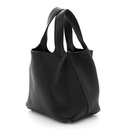 Hermes Taurillon Clemence Picotin Lock 18 PM Black 3 of 11