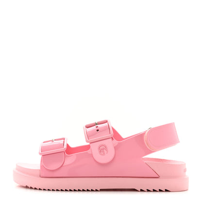 Gucci Rubber Mini Double G Womens Isla Dad Sandals 36 Wild Rose 1 of 7