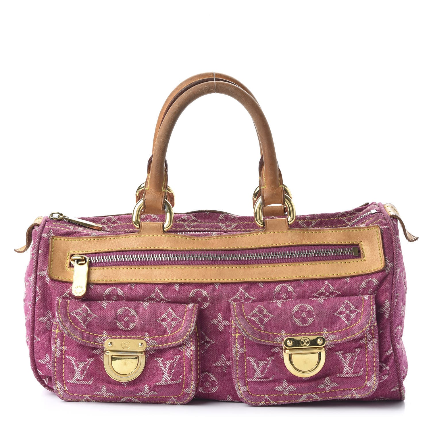 Louis Vuitton Monogram Denim Neo Speedy Fuchsia 1 of 11