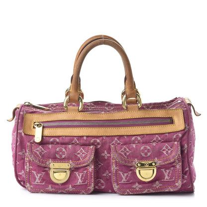 Louis Vuitton Monogram Denim Neo Speedy Fuchsia 1 of 11