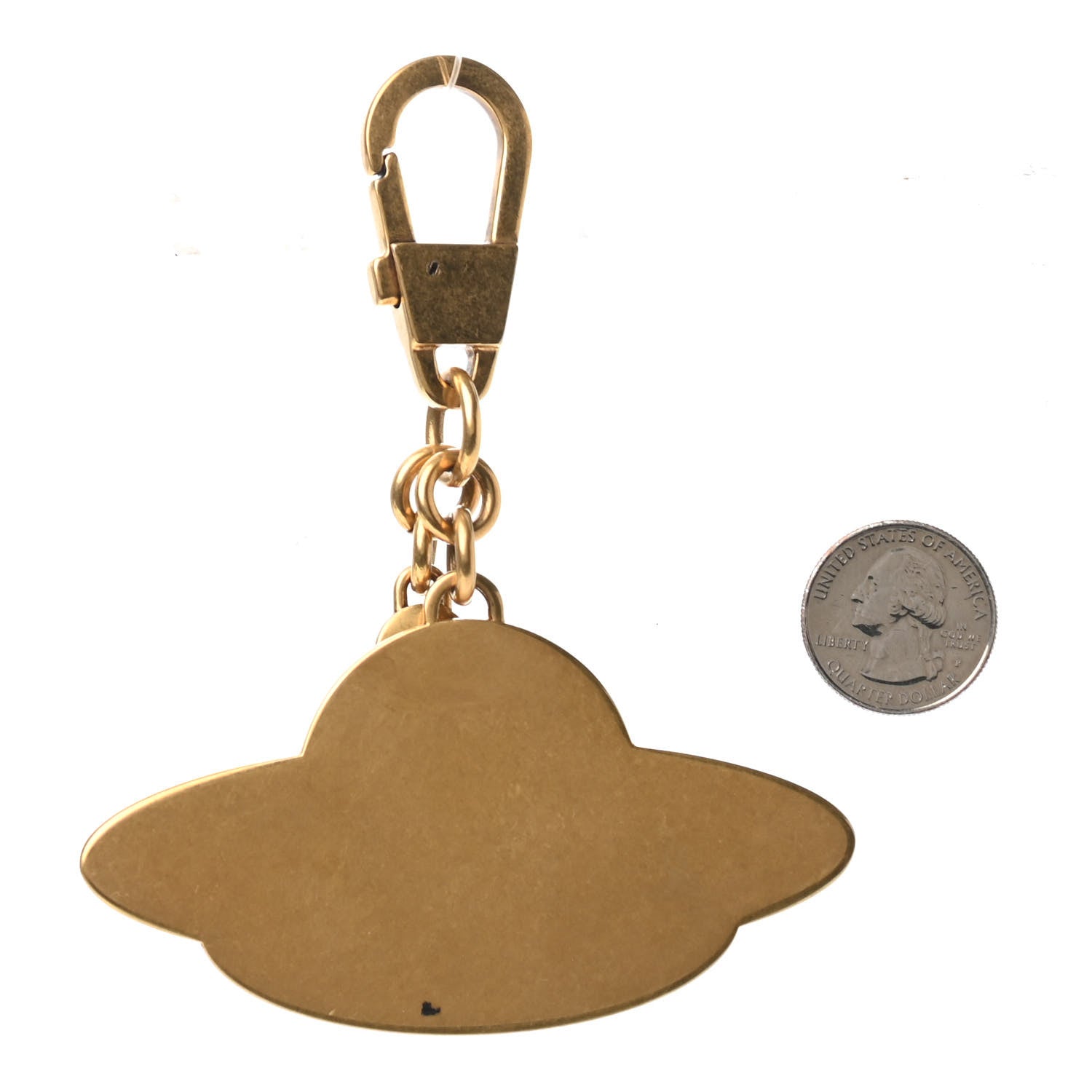 Gucci Brass GG Supreme Key Chain Multicolor 3 of 6