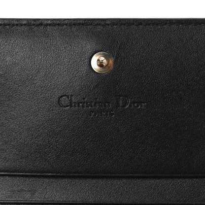 Christian Dior Patent Cannage Small Lady Dior Flap Card Holder Black 6 of 7
