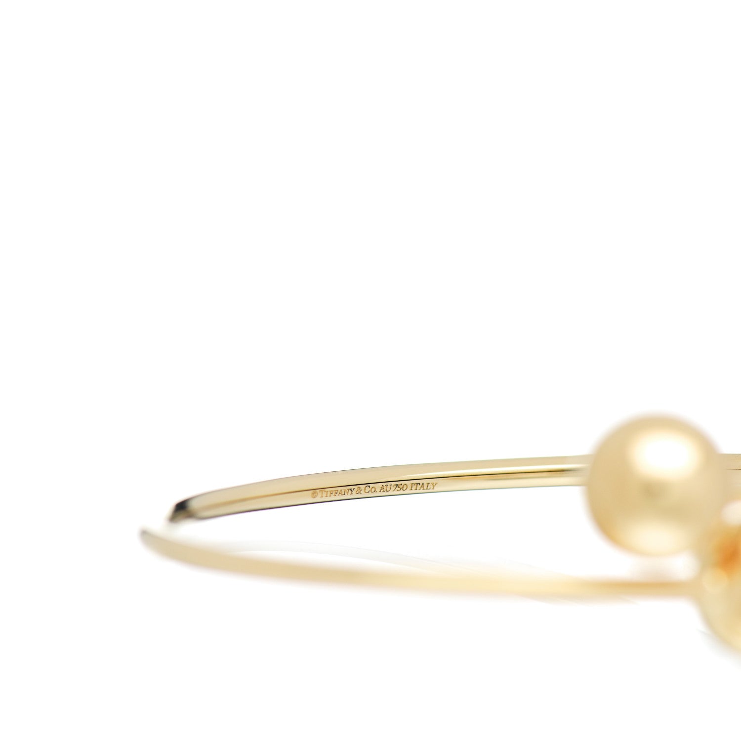 Tiffany 18K Yellow Gold 11mm HardWear Ball Bypass Bracelet 4 of 4