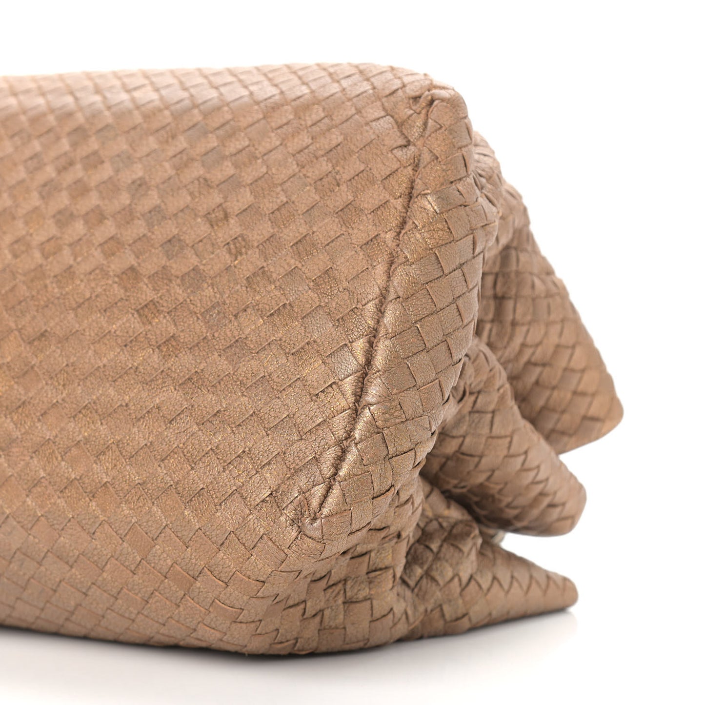 Chevre Intrecciato Medium Roma Tote Ottone