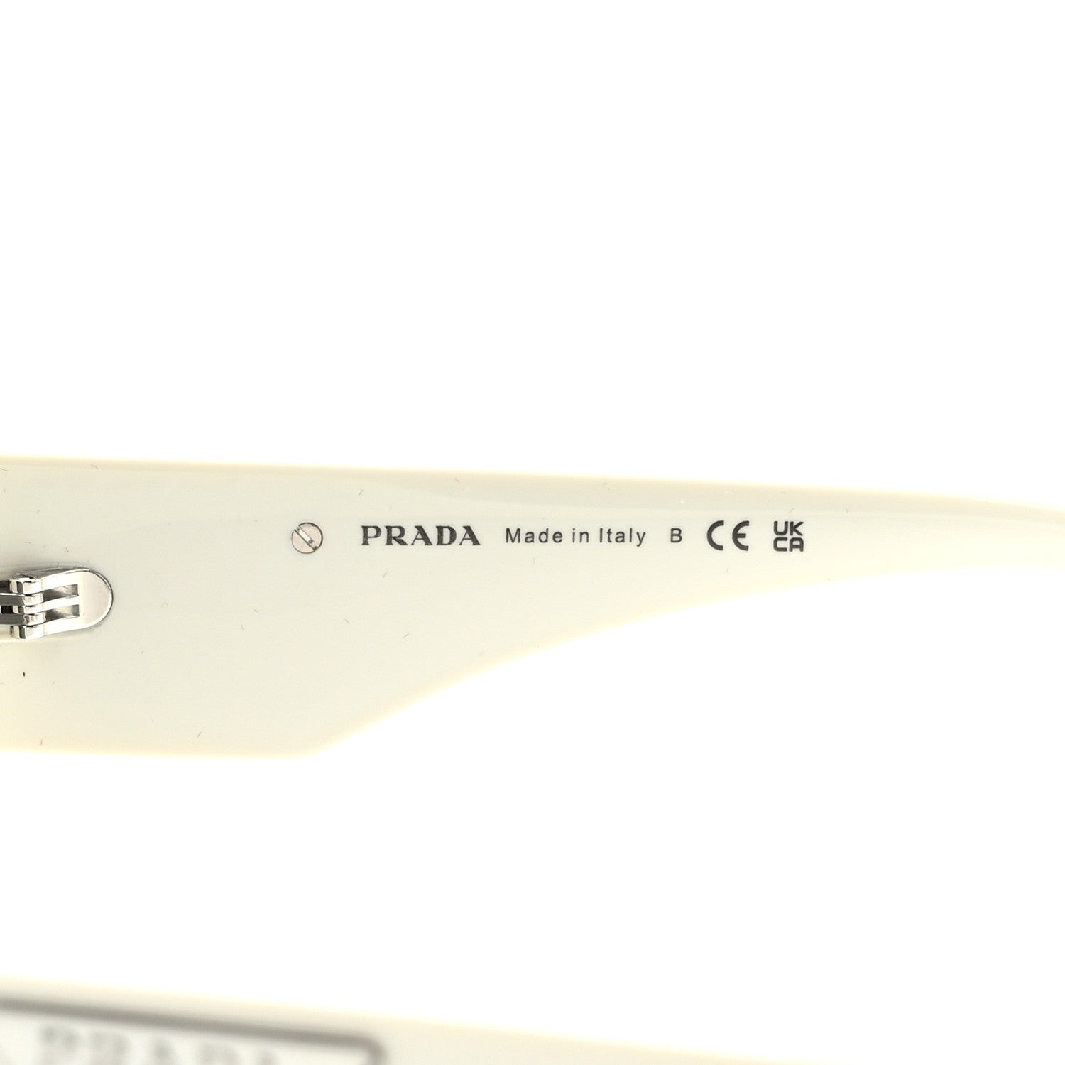 Prada Acetate Symbole Sunglasses SPR 14Z Talc 5 of 8