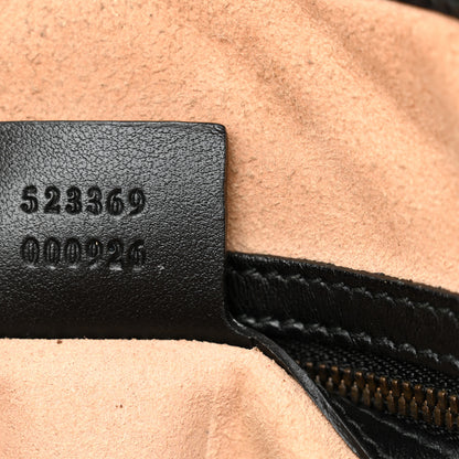 Gucci Calfskin Matelasse GG Marmont Flat Messenger Bag Black 7 of 17