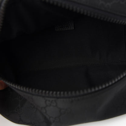 Gucci Nylon Monogram Fanny Pack Belt Bag Black 6 of 9