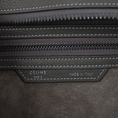 Celine Drummed Calfskin Micro Luggage Souris 7 of 7