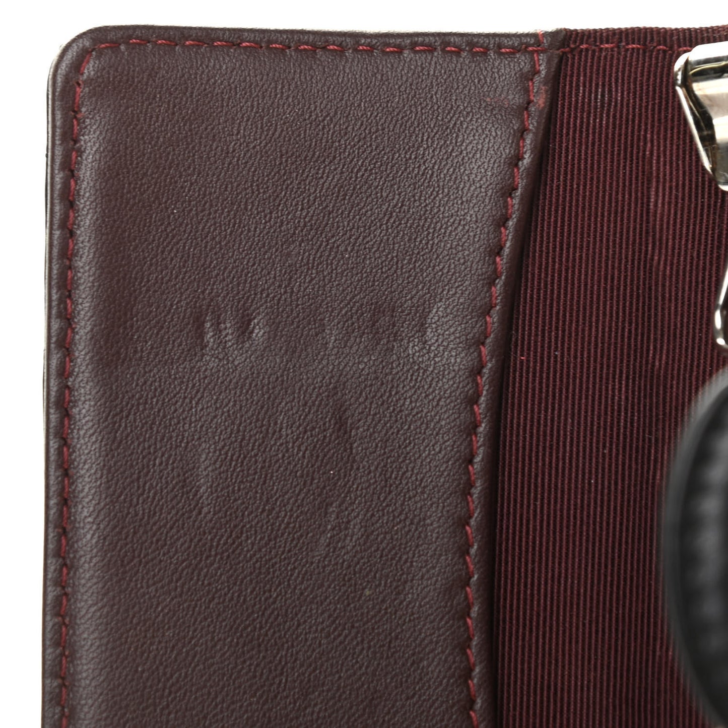 Lambskin Quilted 6 Key Holder Black