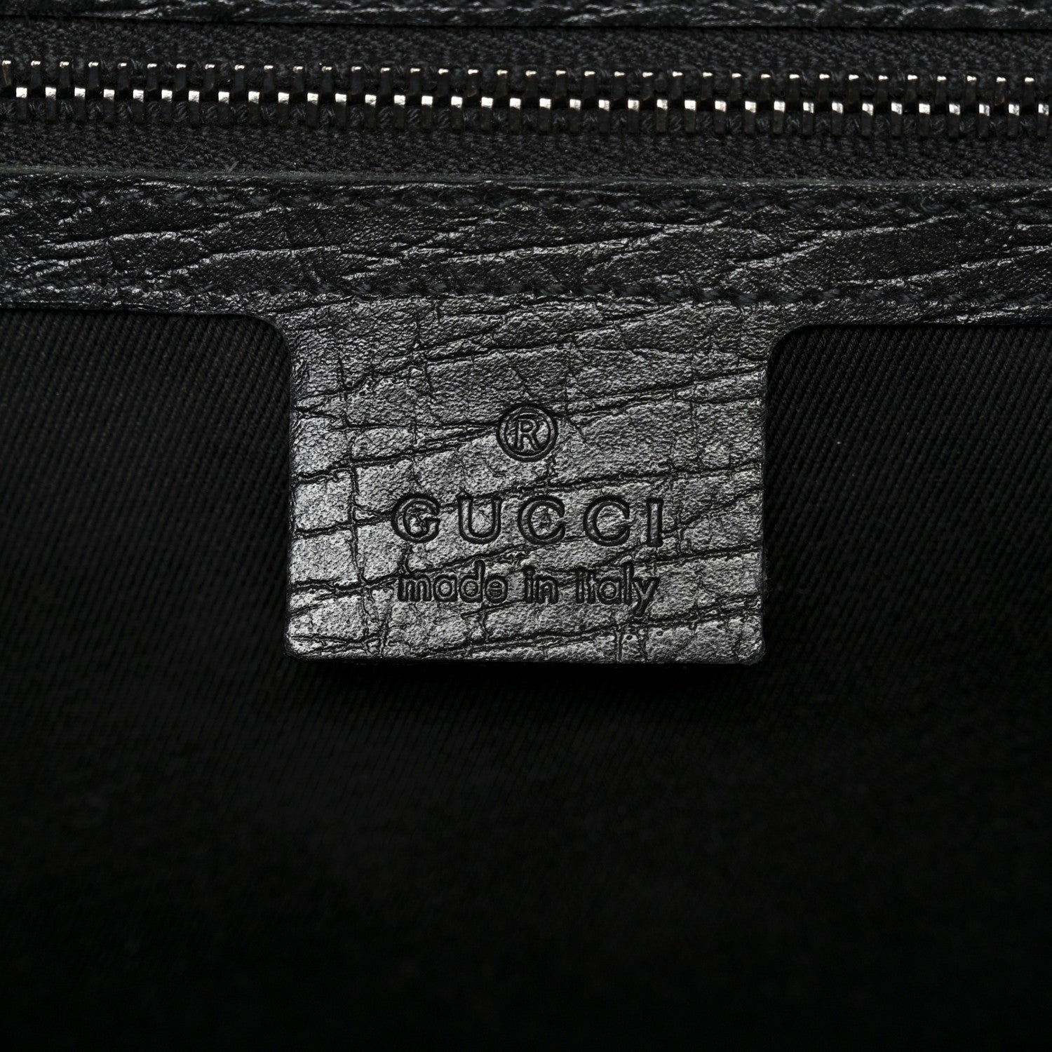 Gucci Monogram Bamboo Bullet Handbag Black 6 of 14