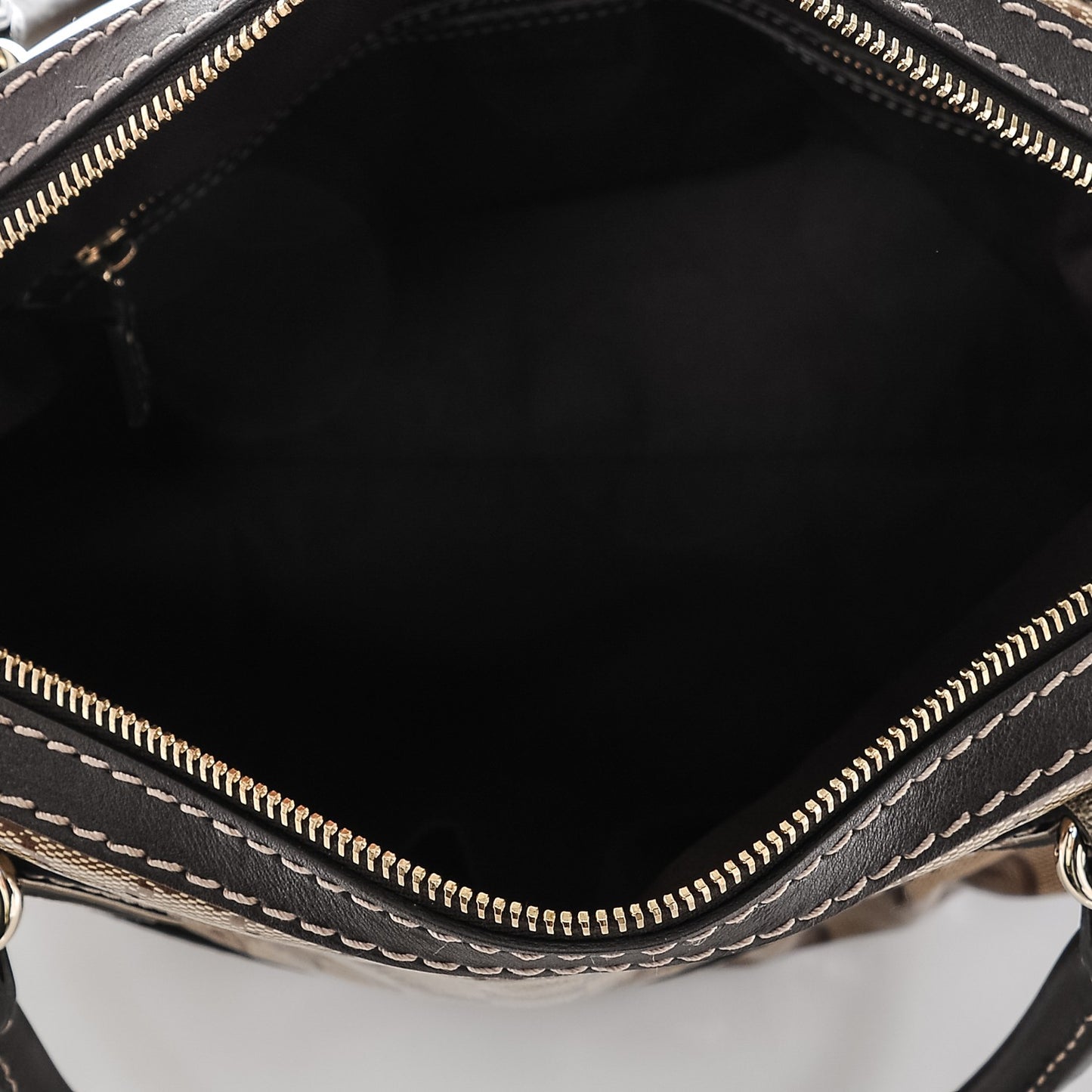 Crystal Monogram Medium Mix Tote Brown