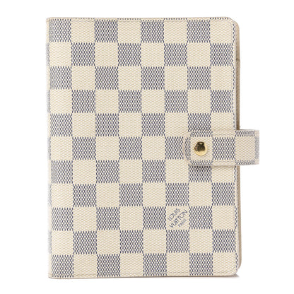 Louis Vuitton Damier Azur Medium Ring Agenda Cover 3 of 10