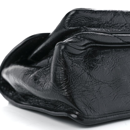 Saint Laurent Crinkled Calfskin Matelasse Monogram Medium Niki Chain Satchel Black 9 of 10