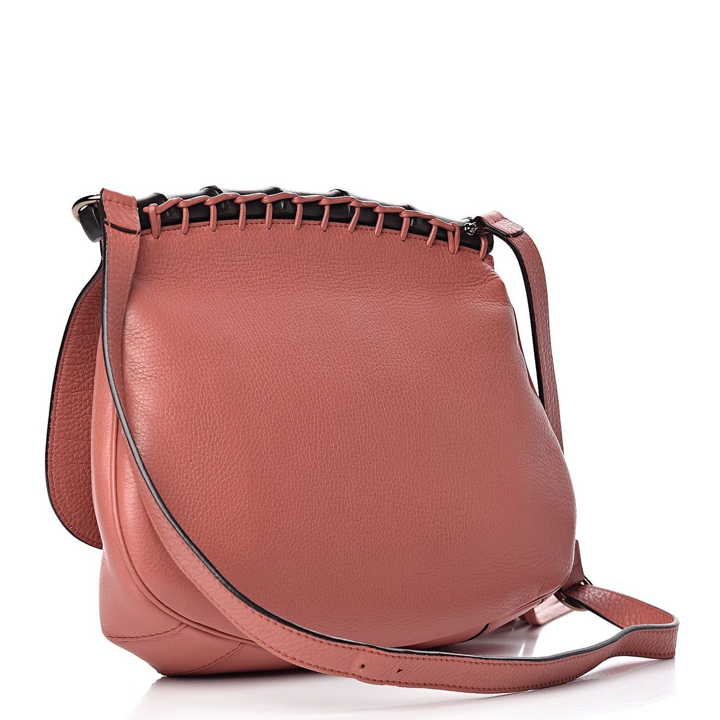 Calfskin Medium Nouveau Fringe Shoulder Bag Pink