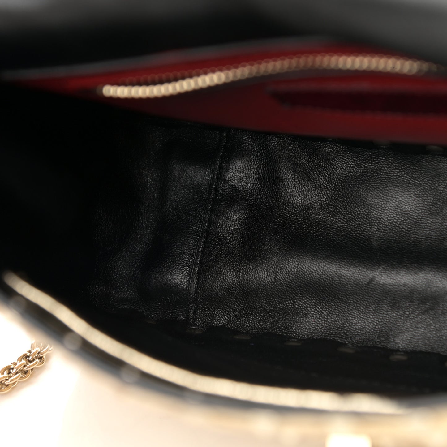 Metallic Wrinkled Lambskin Medium Rockstud Spike Shoulder Bag Mekong