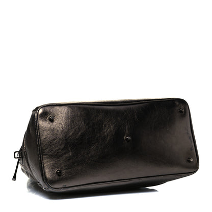 Burberry Metallic Patent House Check Sliced Large Manor Pewter 4 of 9