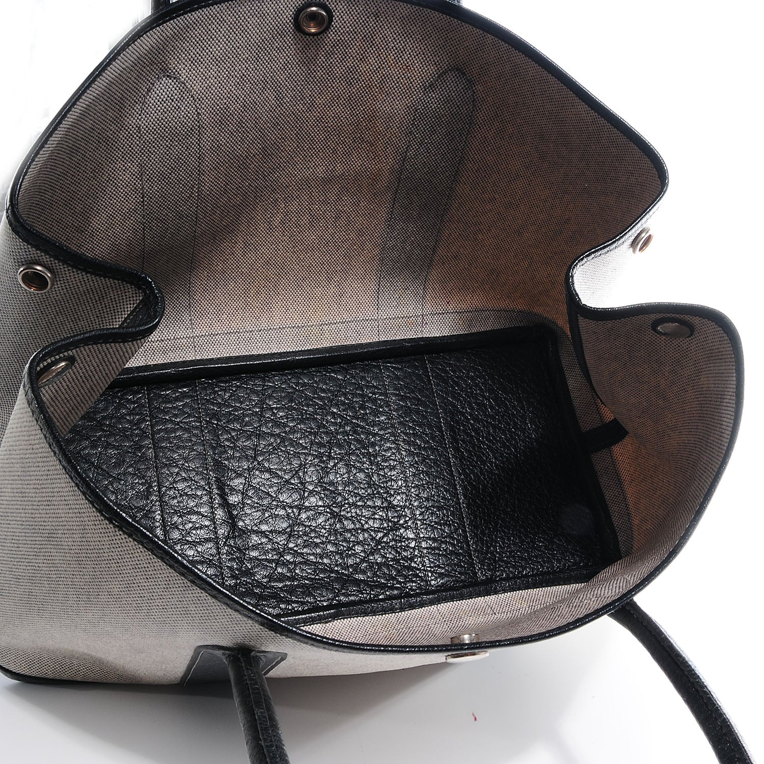 Hermes Toile Leather Garden Party MM 6 of 8