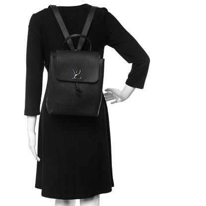 Louis Vuitton Calfskin Lockme Backpack Black 2 of 10