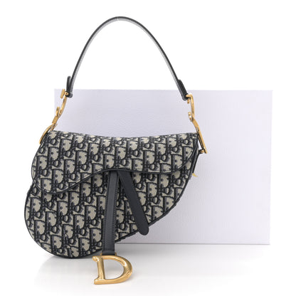 Christian Dior Oblique Saddle Bag Blue 13 of 13