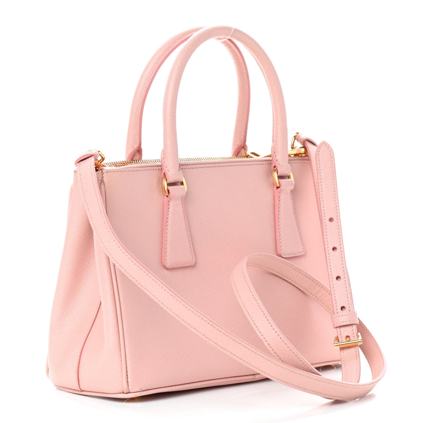 Saffiano Mini Galleria Double Zip Tote Orchidea