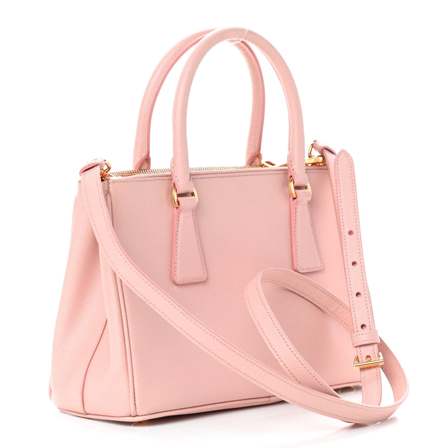 Prada Saffiano Mini Galleria Double Zip Tote Orchidea 3 of 10