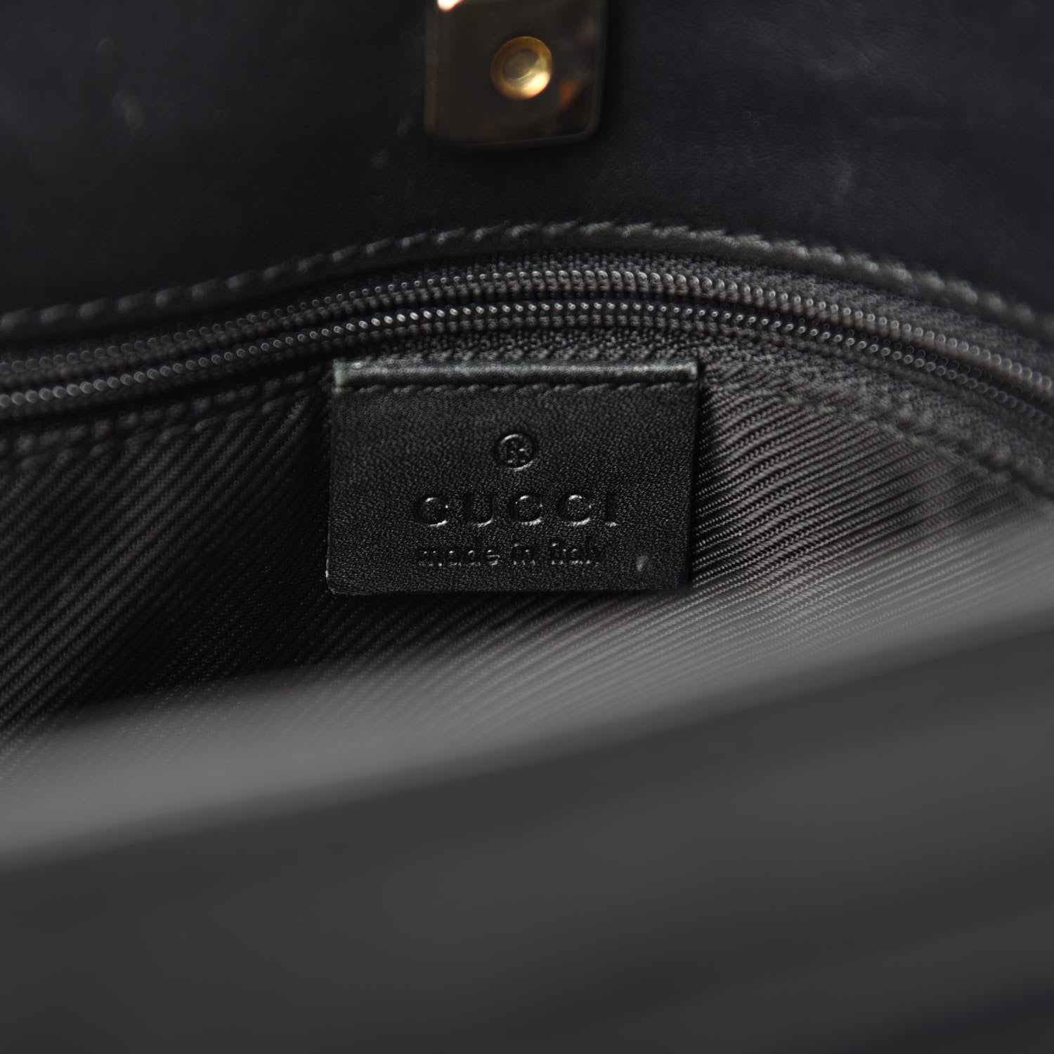 Gucci Monogram Shoulder Bag Black 12 of 14
